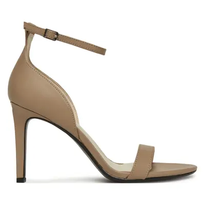 Sandály Calvin Klein Heel Sandal 90 - Lth HW0HW02337 Béžová