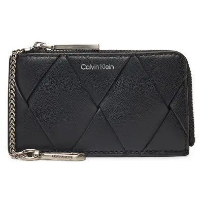 Pouzdro na klíče Calvin Klein Ck Woven Zip Around Cardholder K60K612954 Černá