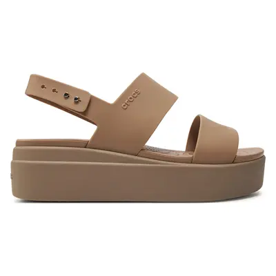 Sandály Crocs Brooklyn Low Wedge W 206453 Béžová