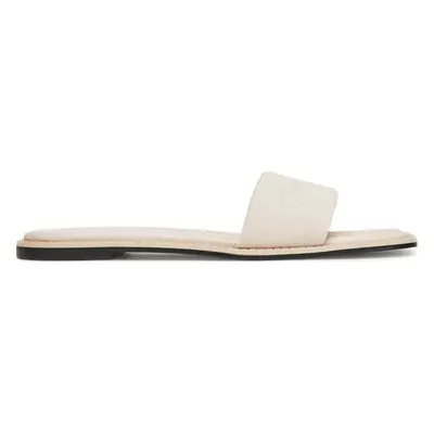 Nazouváky Calvin Klein Flat Slide - He HW0HW02378 Écru