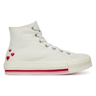 Plátěnky Converse Chuck Taylor All Star Lift Valentine'S Day Platform A10716C Béžová