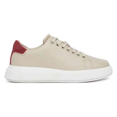 Sneakersy Calvin Klein Cupsole Lace Up - Suede Bt HW0HW02404 Béžová