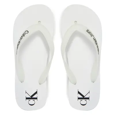 Žabky Calvin Klein Jeans Beach Sandal Flatform Tpu YW0YW01830 Bílá