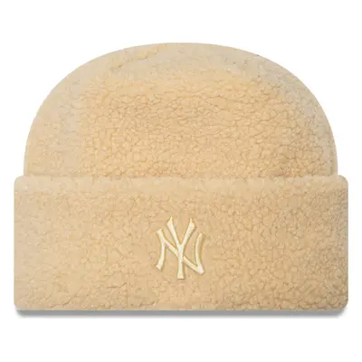 Čepice New Era Borg New York Yankees Cuff Knit Beanie 60580756 Béžová