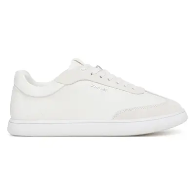 Sneakersy Calvin Klein Cupsole Lace Up - Lth Sue Mix HW0HW02435 Bílá