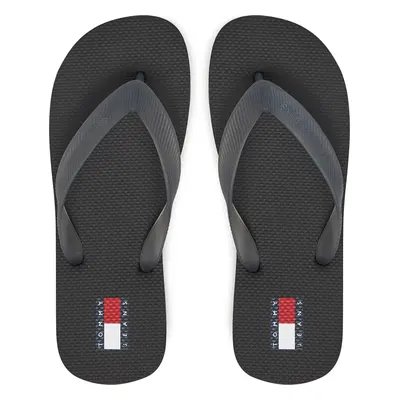 Žabky Tommy Jeans Tjw Logo Flip Flop EN0EN02447 Černá