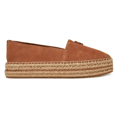 Espadrilky Tommy Hilfiger Suede Platform Espadrille FW0FW08586 Hnědá