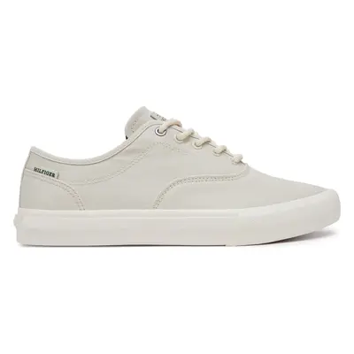 Tenisky Tommy Hilfiger Th Hi Vulc Low Oxford Twill FM0FM05400 Bílá