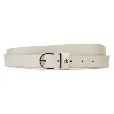 Dámský pásek Calvin Klein Ck Metal Loop Round Buckle 2.5 K60K613147 Bílá