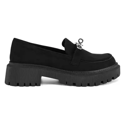 Loafersy DeeZee BBT-22663-1 Černá