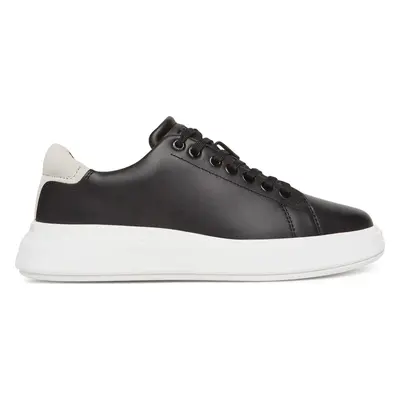 Sneakersy Calvin Klein Cupsole Lace Up - Suede Bt HW0HW02404 Černá