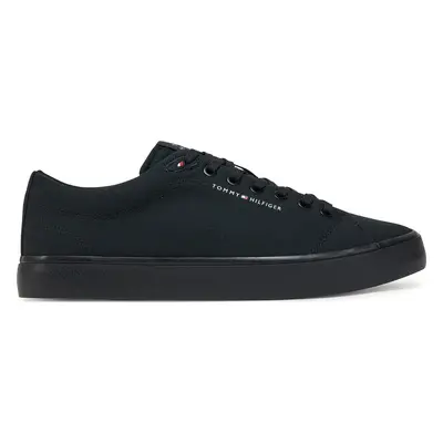 Tenisky Tommy Hilfiger Hi Vulc Low Core Canvas FM0FM05396 Černá