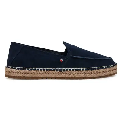 Espadrilky Tommy Hilfiger Hilfiger Flex Espa Suede Loafer FM0FM05392 Tmavomodrá