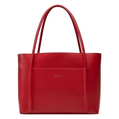 Kabelka Calvin Klein Ck Linn Medium Shopper K60K613110 Červená