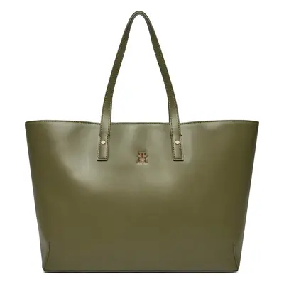 Kabelka Tommy Hilfiger Th Chic Tote AW0AW16302 Zelená