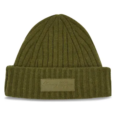 Čepice Tommy Hilfiger Tommy Twist Beanie AW0AW15325 Zelená