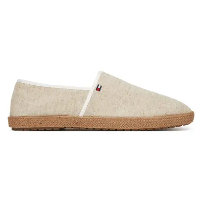 Espadrilky Tommy Hilfiger Hilfiger Chambray Espadrille FM0FM05391 Écru