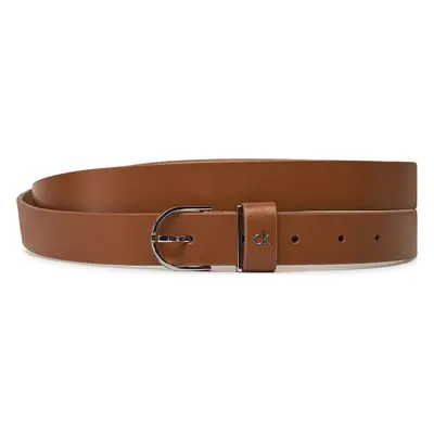 Dámský pásek Calvin Klein Ck Metal Loop Round Buckle 2.5 K60K613147 Hnědá