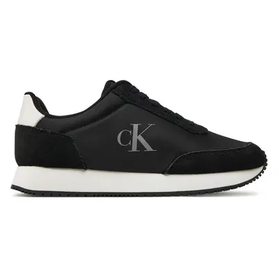 Sneakersy Calvin Klein Runner Laceup Low Mg Mix YW0YW01615 Černá