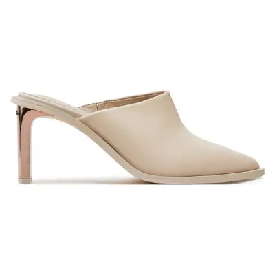 Nazouváky Calvin Klein Heel Mule Pump 70 LTH HW0HW02091 Écru