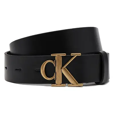 Dámský pásek Calvin Klein Jeans Monogram Placque Buckle 30Mm LV04K7002G Černá