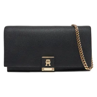 Kabelka Tommy Hilfiger Th Her Flap W/Chain AW0AW17403 Černá