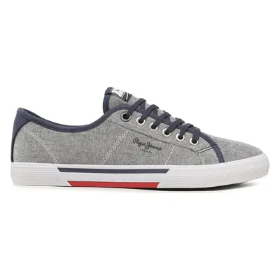 Tenisky Pepe Jeans Brady Men Chambray PMS30817 Tmavomodrá