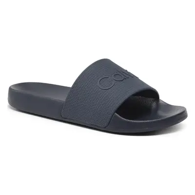 Nazouváky Calvin Klein Pool Slide Rubber HM0HM00636 Tmavomodrá