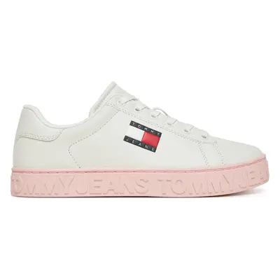 Sneakersy Tommy Jeans Tjw Logo Outsole Sneaker Ess EN0EN02703 Bílá