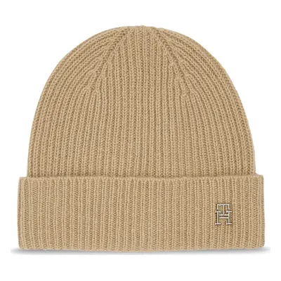 Čepice Tommy Hilfiger Cashmere Chic Beanie AW0AW15321 Béžová