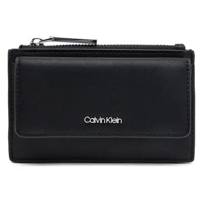 Velká dámská peněženka Calvin Klein Ck Must Zip Flap Cardholder K60K612941 Černá