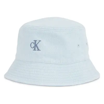 Klobouk Calvin Klein Embro Monogram Denim Bucket Hat LV04K5021G Světle modrá