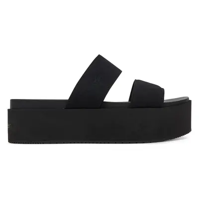 Nazouváky Calvin Klein Jeans Flatform Sandal Webbing In YW0YW01789 Černá