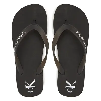 Žabky Calvin Klein Jeans Beach Sandal Flatform Tpu YW0YW01830 Černá