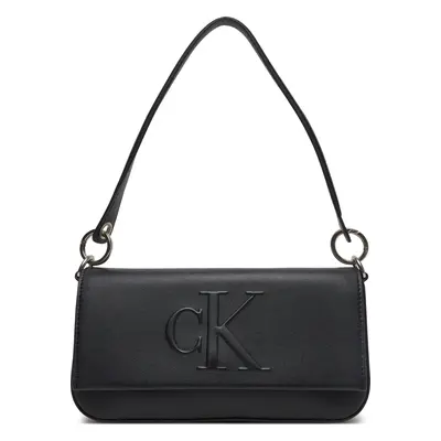 Kabelka Calvin Klein Jeans Sculpted Flap Shoulder Pouch LV04K3148G Černá