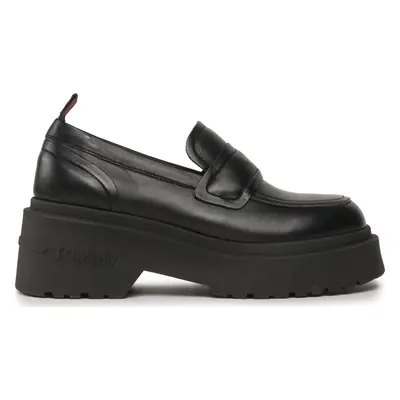 Loafersy Tommy Jeans Tjw Ava Loafer EN0EN02218 Černá