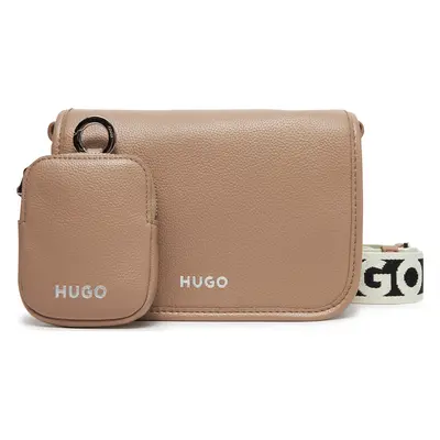 Kabelka HUGO Bel Crossbody Flap 50541869 Béžová