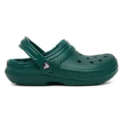 Nazouváky Crocs Classic Lined Clog 203591 Zelená