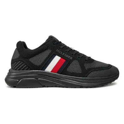 Sneakersy Tommy Hilfiger Modern Runner Knit Evo Ess FM0FM05245 Černá