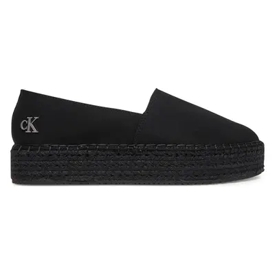 Espadrilky Calvin Klein Jeans Flatform Esdparille Mg/Hdw YW0YW01737 Černá