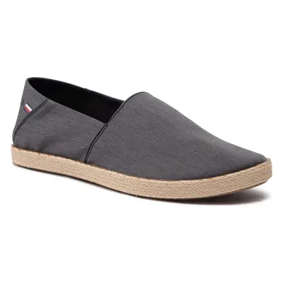 Espadrilky Tommy Hilfiger Recycled Chambray Slip On FM0FM03966 Šedá