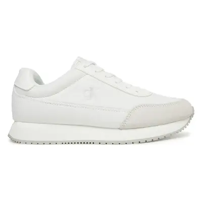 Sneakersy Calvin Klein Jeans Retro Runner Low Laceup Canvas YW0YW01888 Bílá