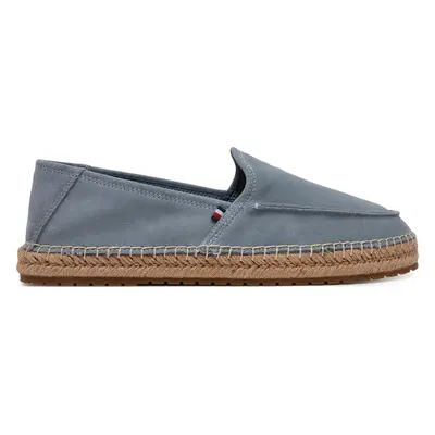 Espadrilky Tommy Hilfiger Hilfiger Flex Espa Suede Loafer FM0FM05392 Šedá