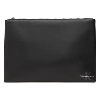 Brašna Calvin Klein Jeans Mono Logo Zip Pouch Pu LV04G1049G Černá