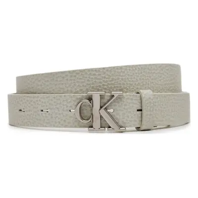 Dámský pásek Calvin Klein Jeans Monogram Placque Buckle 25Mm LV04K7003G Bílá