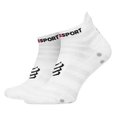 Nízké ponožky Unisex Compressport Pro Racing Socks v4.0 Ultralight Run Low XU00051B Bílá