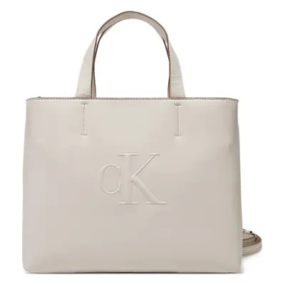 Kabelka Calvin Klein Jeans Sculpted Mini Ew Tote LV04K3111G Écru