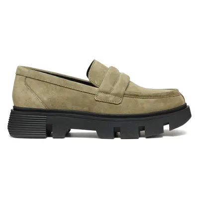 Loafersy Geox D Vilde D46UAC 00022 C3704 Khaki