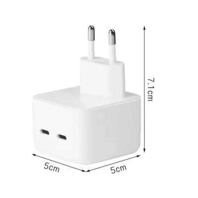 EnviroBest Napájecí adaptér 2x USB-C - 35W - bílý - EGA HC5011