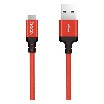 Nabíjecí kabel USB/Lightning (1m) - Red/Black - Hoco Times Speed